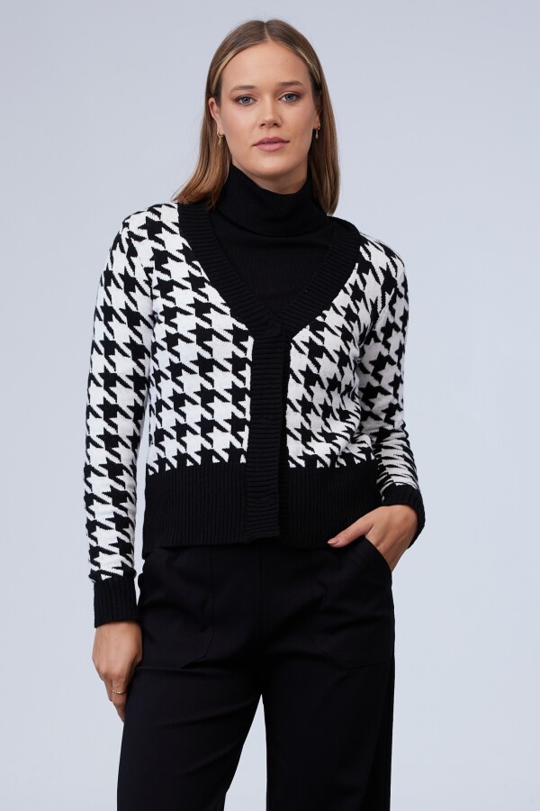 Cardigan Gales BLANCO/NEGRO