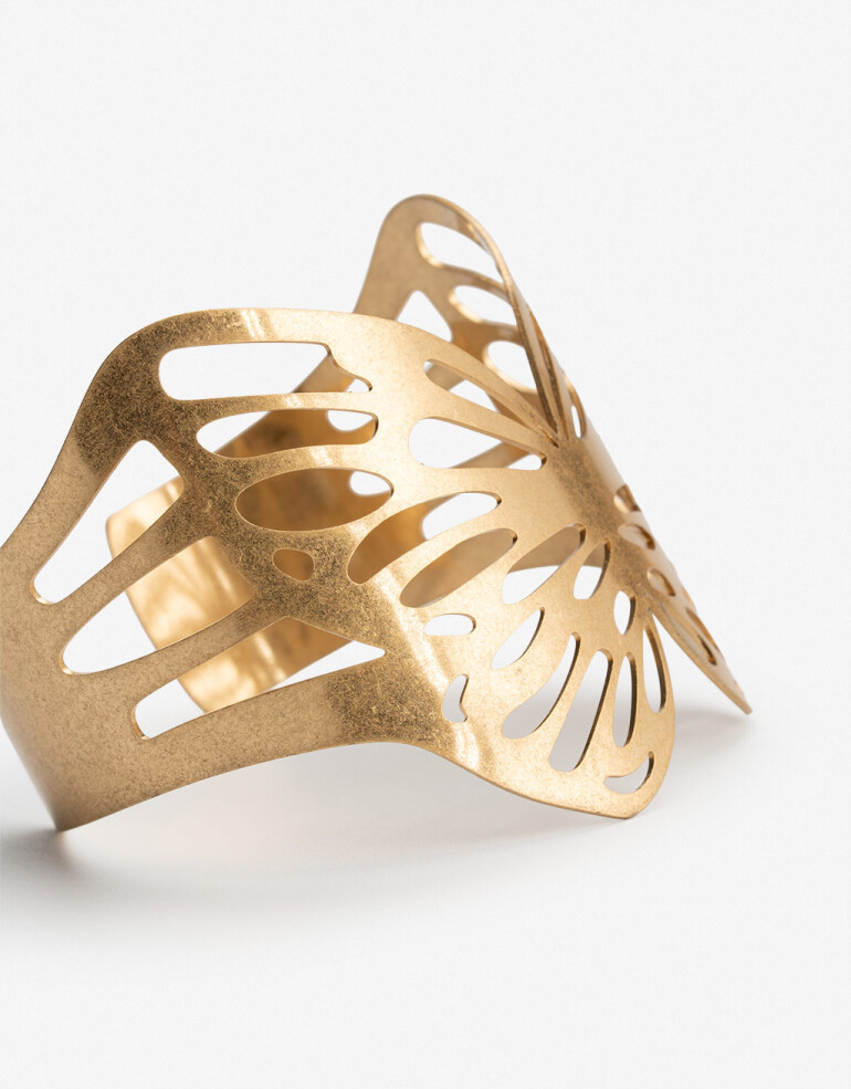 Brazaletes Color Brazalete Botanico - Dorado Oro Amarillo