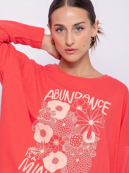 T-SHIRT P.CAKE ABUNDANCE ROJO