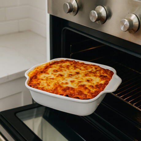 Molde para Lasaña Actualite 20x14 cm 577 ml Blanco Porcelana Molde para Lasaña Actualite 20x14 cm 577 ml Blanco Porcelana