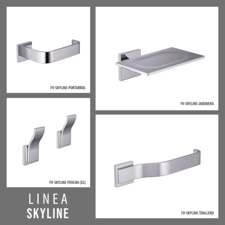 Set Accesorios Skyline FV Cromo 5 Piezas 000