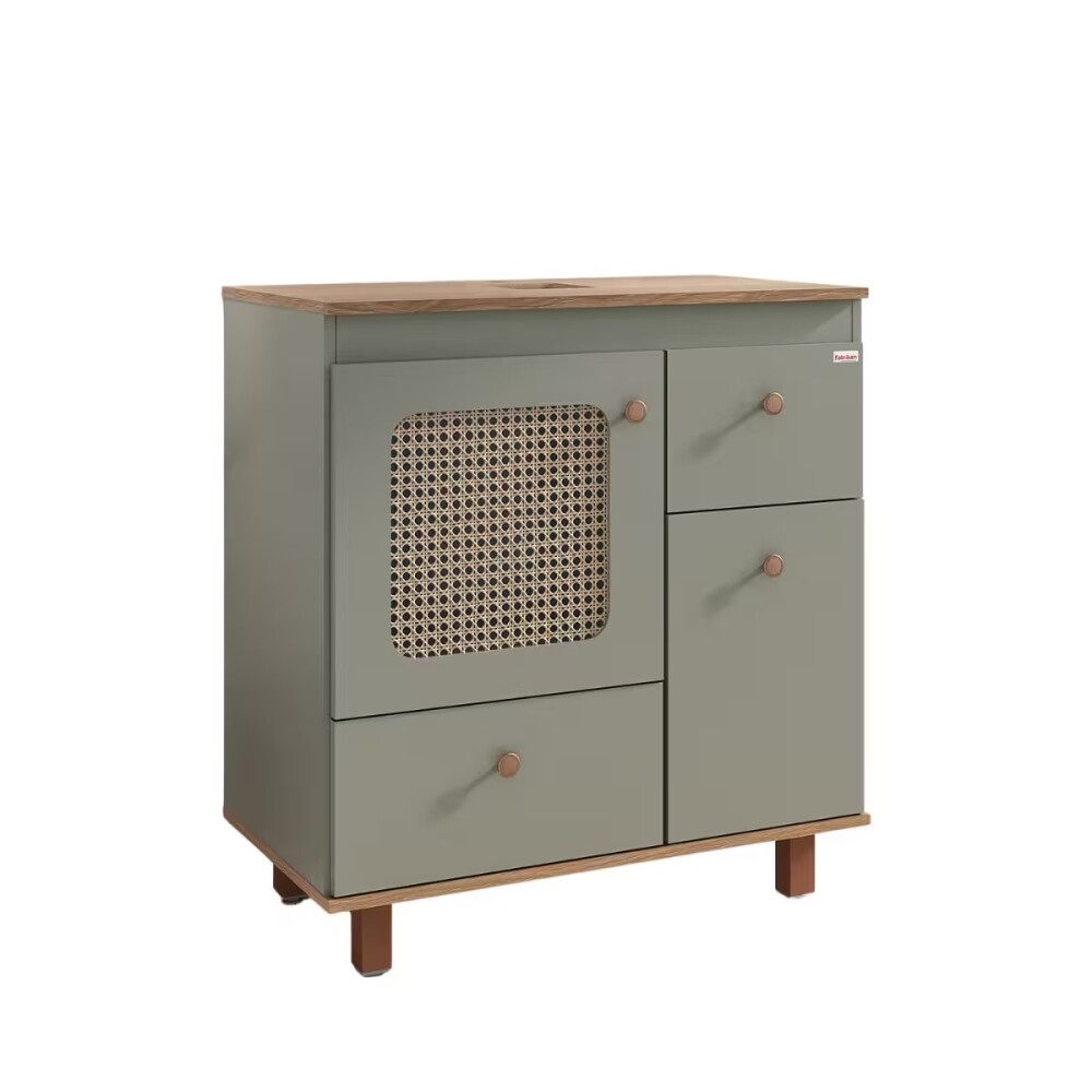 Mueble de baño de Pie Julia Verde con Catedral 78cm sin bacha Mueble De Baño De Pie Julia Verde Con Catedral 78cm Sin Bacha