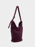 Bolso De Hombro De Nylon Bolsa Interior burdeos