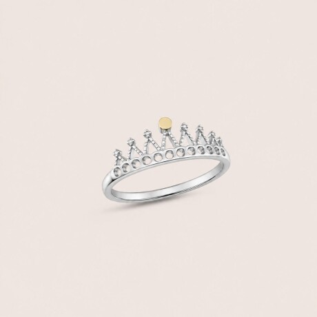 Anillo Corona - Plata y Oro Anillo Corona - Plata y Oro