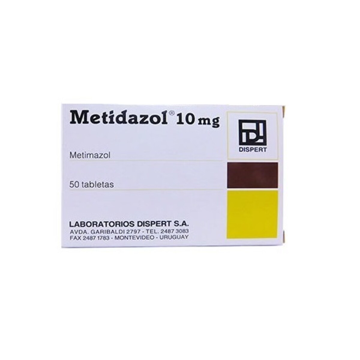 Metidazol 10 Mg. 50 Tabletas 