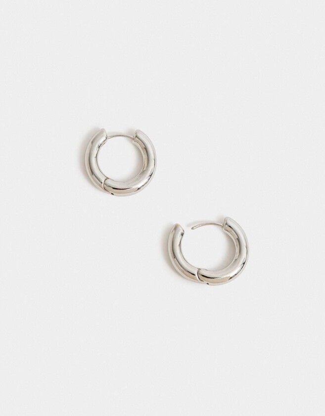 Aros Argollas Metal Aros Argolla De Metal - Plateado