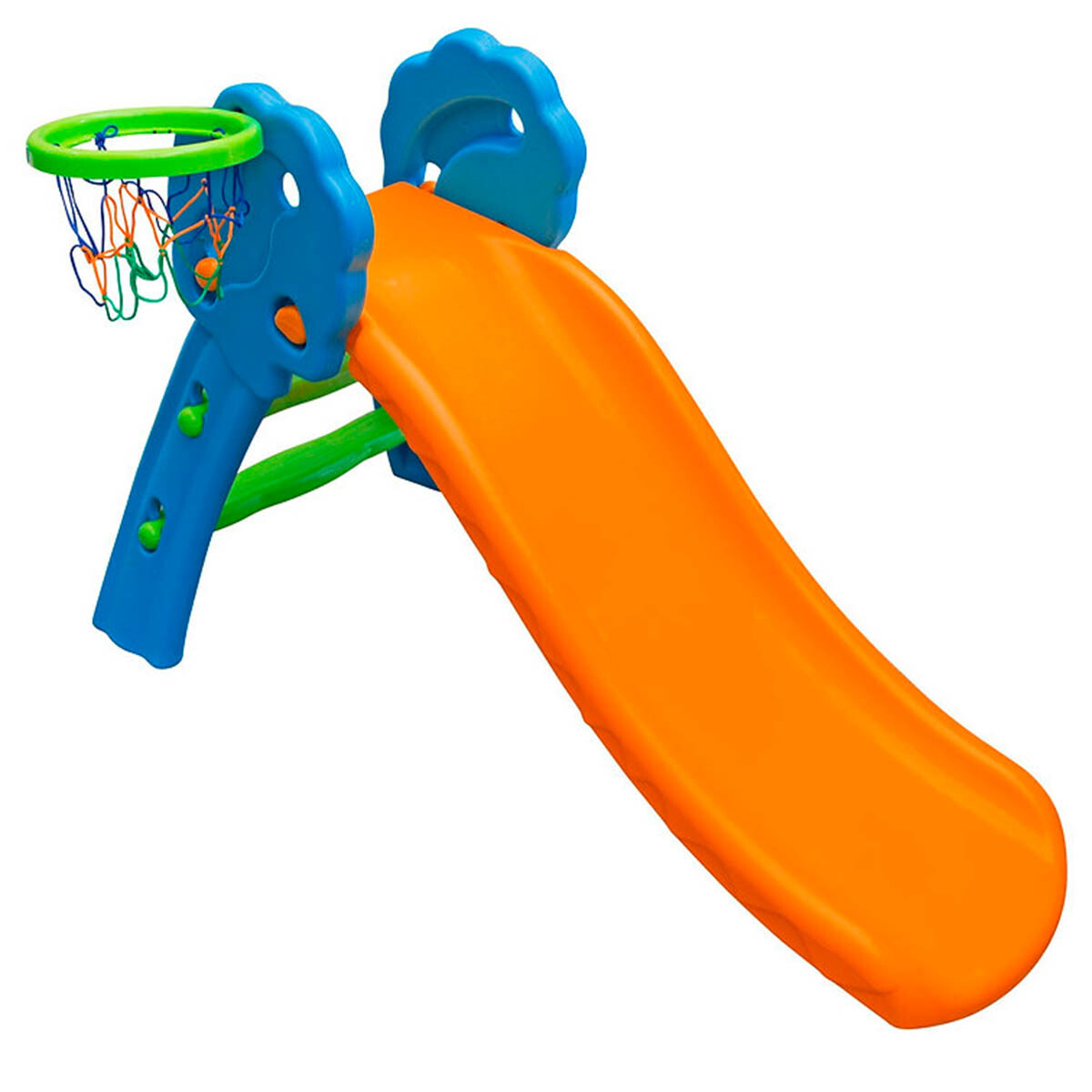 Tobogán Infantil Plástico Mediano P/niño + Aro Basket - Pla005002 