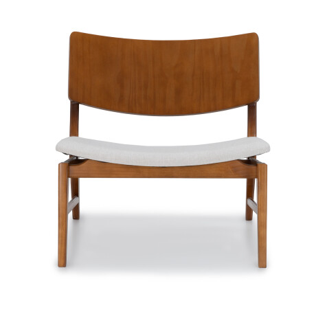Butaca Zoe - Nogal - Combinada - Tela Rústica Beige (4F)
