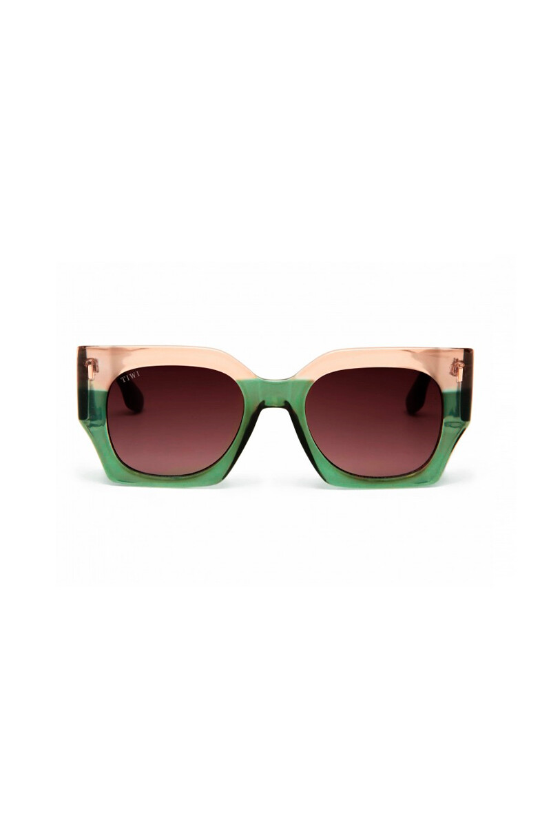 Tiwi Matt - Bicolor Shiny Pink/green With Burgundy Gradie 