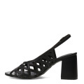 Sandalias de Mujer Bottero Cuero Calado Negro