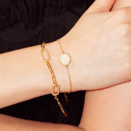 Pulsera Romeo - Plata y Baño de Oro Pulsera Romeo - Plata y Baño de Oro