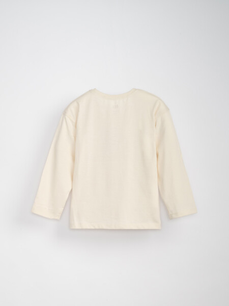 Remera estampa Beige