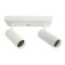 ARTEFACTO LONG LETICIA ADOSAR ORIENTABLE (X2) Luminaria de Adosar Long Leticia Doble Orientable Blanca