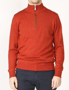 470996 SWEATER MEDIO CIERRE HARRINGTON LABEL Ladrillo