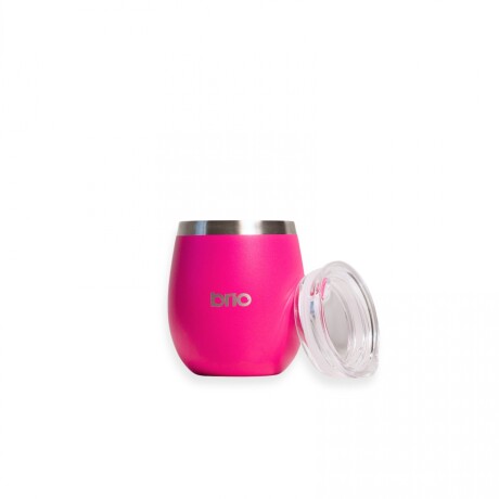 Mate Con Tapa De Acero Inox brio Redondo Frambuesa