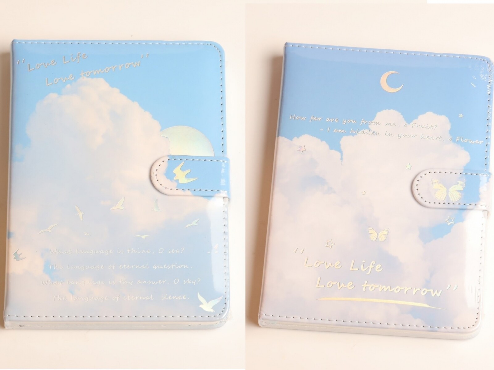 CUADERNO PU 36K CON CIERRE MAGNÉTICO (NUBES) 