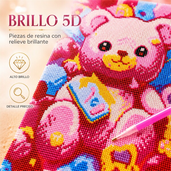 Kit de Pintura Diamante 5D Gatitos 40 x 30 cm DISENO 3