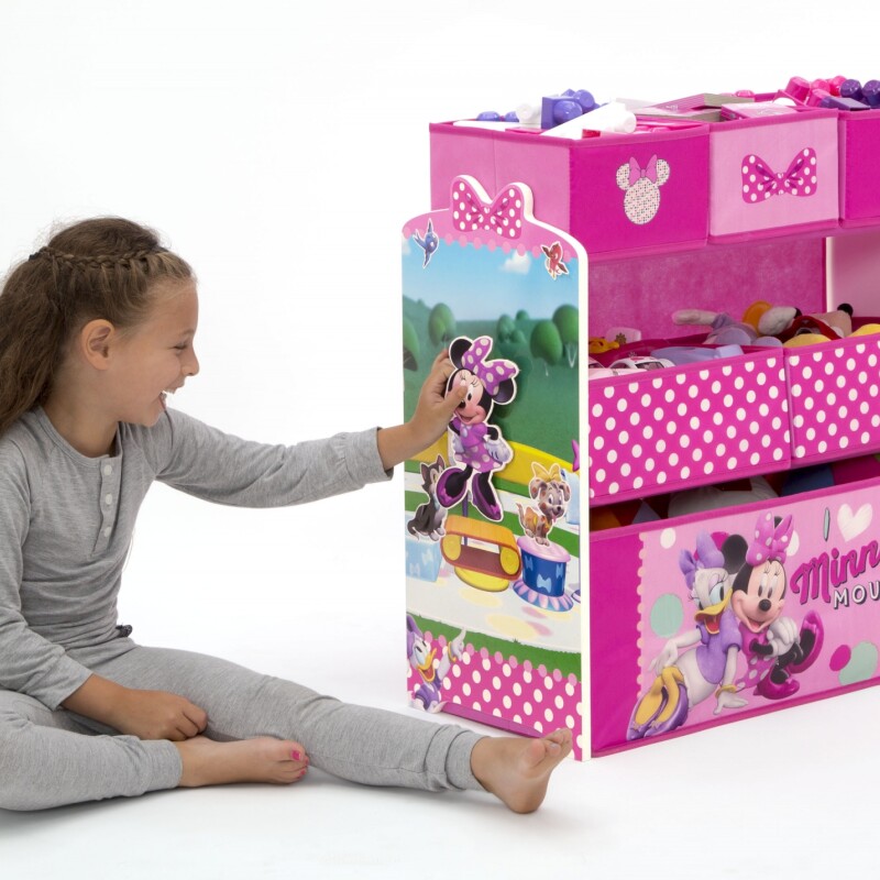 Organizador de juguetes Minnie Mouse Disney - 6 contenedores Organizador de juguetes Minnie Mouse Disney - 6 contenedores