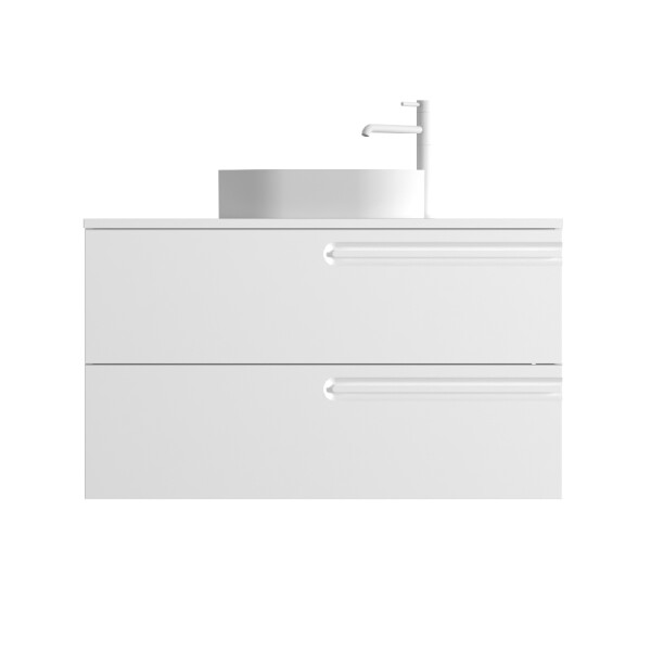MUEBLE DE BAÑO ECONIC 100 CM BLANCO MATE CON ENCIMERA Mueble De Baño Econic 100 Cm Blanco Mate Con Encimera