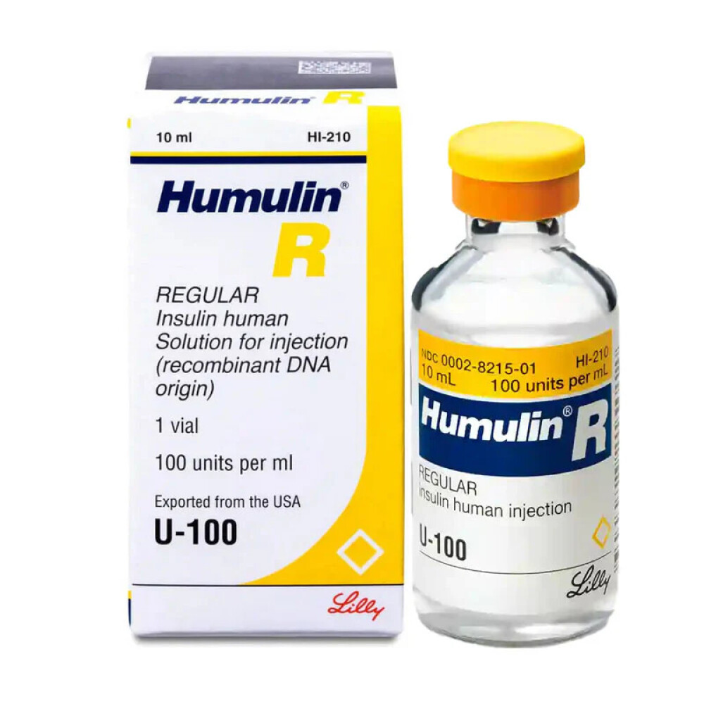 HUMULIN R 100 UI. FRASCO X 10 ML. única