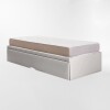 Bicama marinera FLAT Gris - 1,5 PLAZAS