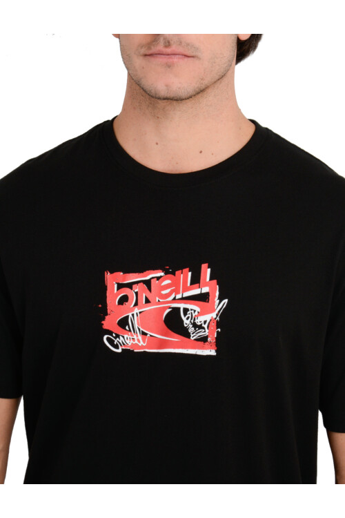 Remera O'Neill Brush Wave Negro