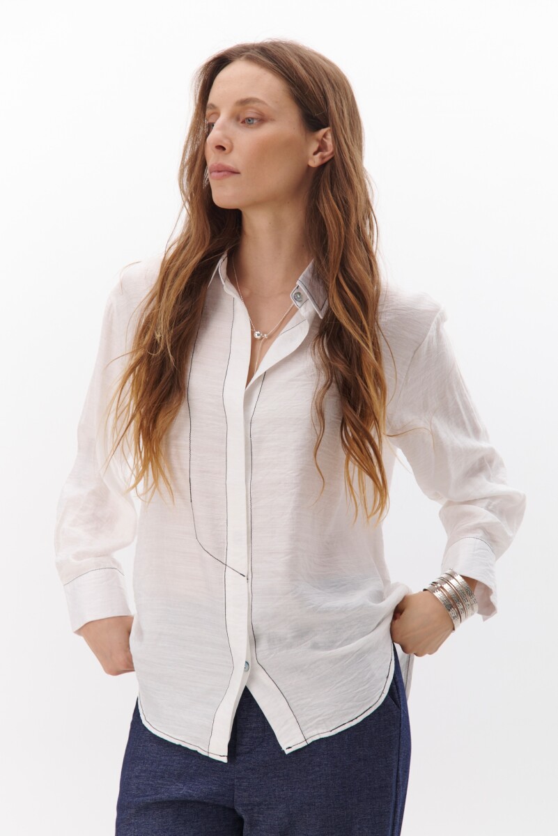 CAMISA VERTICE - BLANCO 