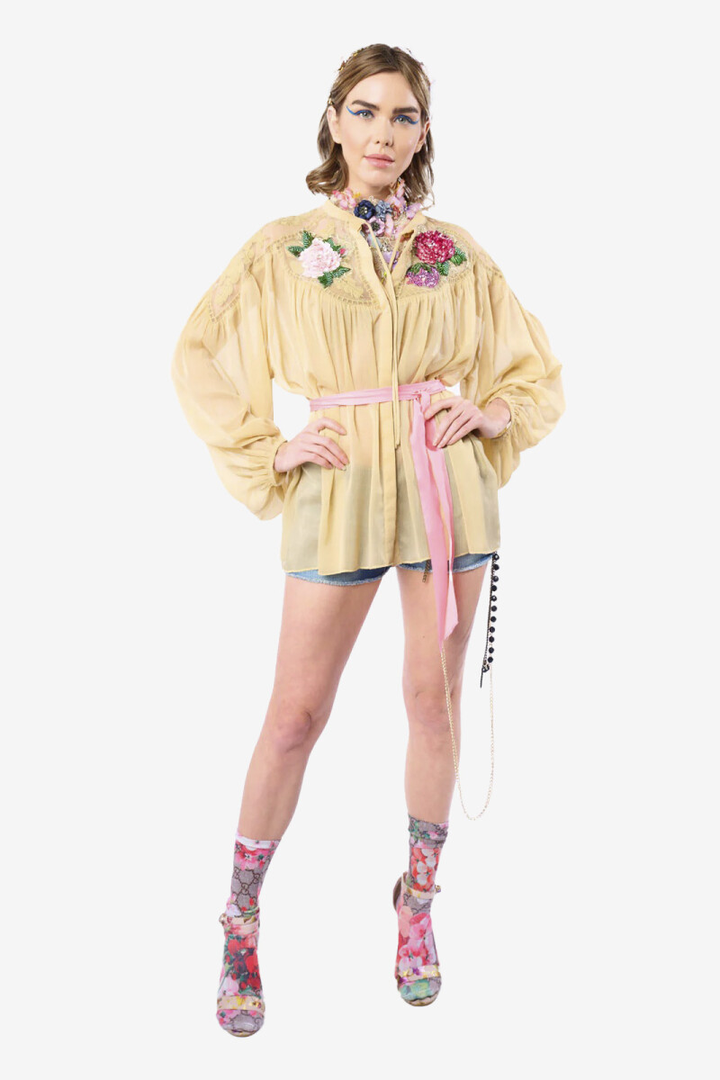 BLUSA AMORA Champagne