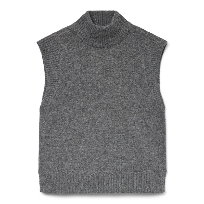 VMWOW SL HIGHNECK VEST Medium Grey Melange
