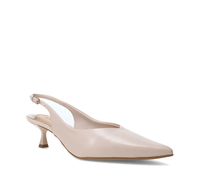 Zapatos de Mujer Bottero En Punta Con Tira Trasera Beige
