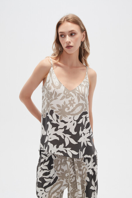Musculosa Vainilla Estampado 2