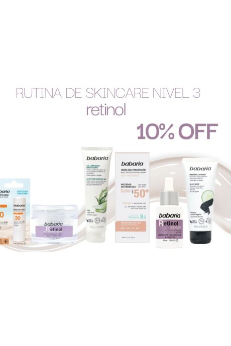 Rutina de skincare NIVEL 3 Retinol