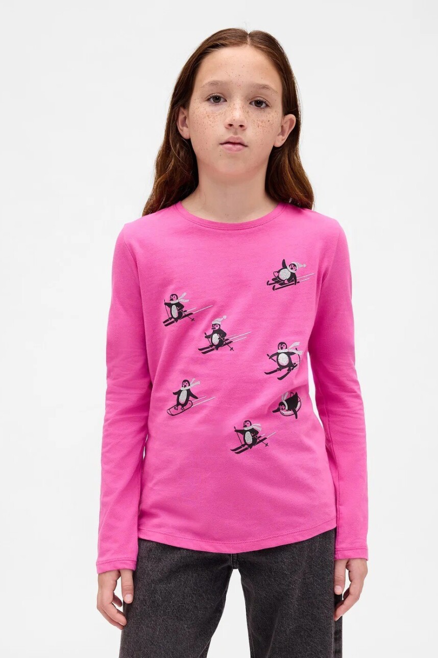 Remera Gráfico Niña Sugar Pink