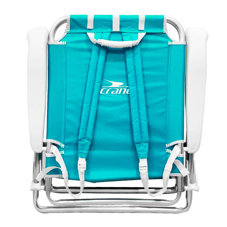 Silla Reposera Reforzada 120kg Plegable Aluminio Celeste3
