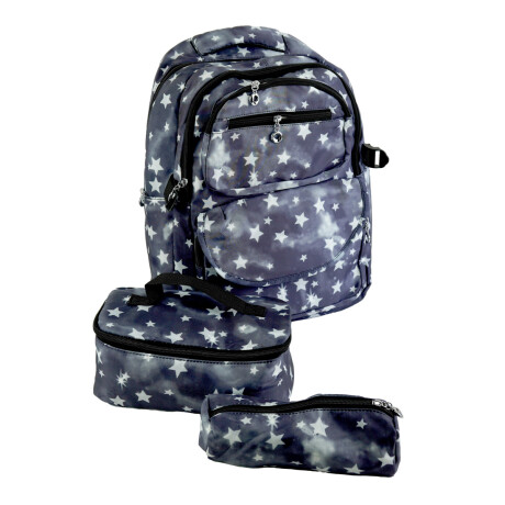 MOCHILA 3PCS LUNCHERA Y CARTUCHERA C/DISEÑO 41X12X31.5 2COLORES MOCHILA 3PCS LUNCHERA Y CARTUCHERA C/DISEÑO 41X12X31.5 2COLORES