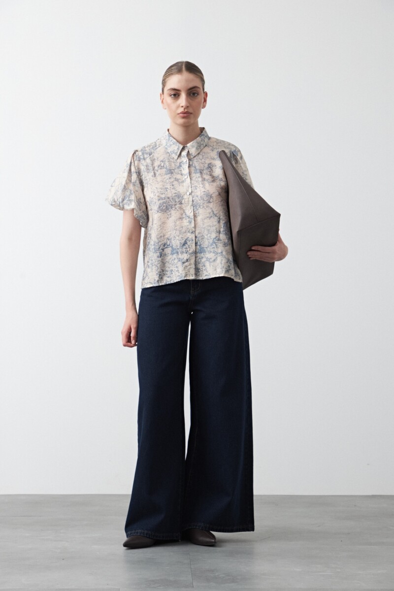 CAMISA AGGIE Azul Claro