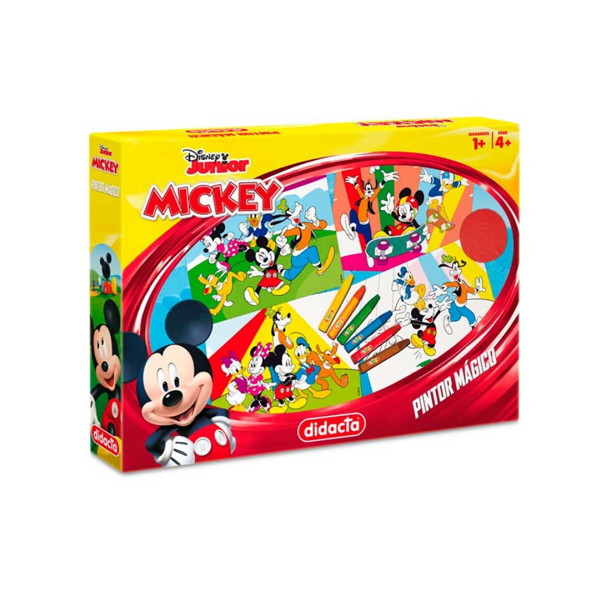 Pintor mágico Mickey Mouse Didacta con crayones y láminas - 001 