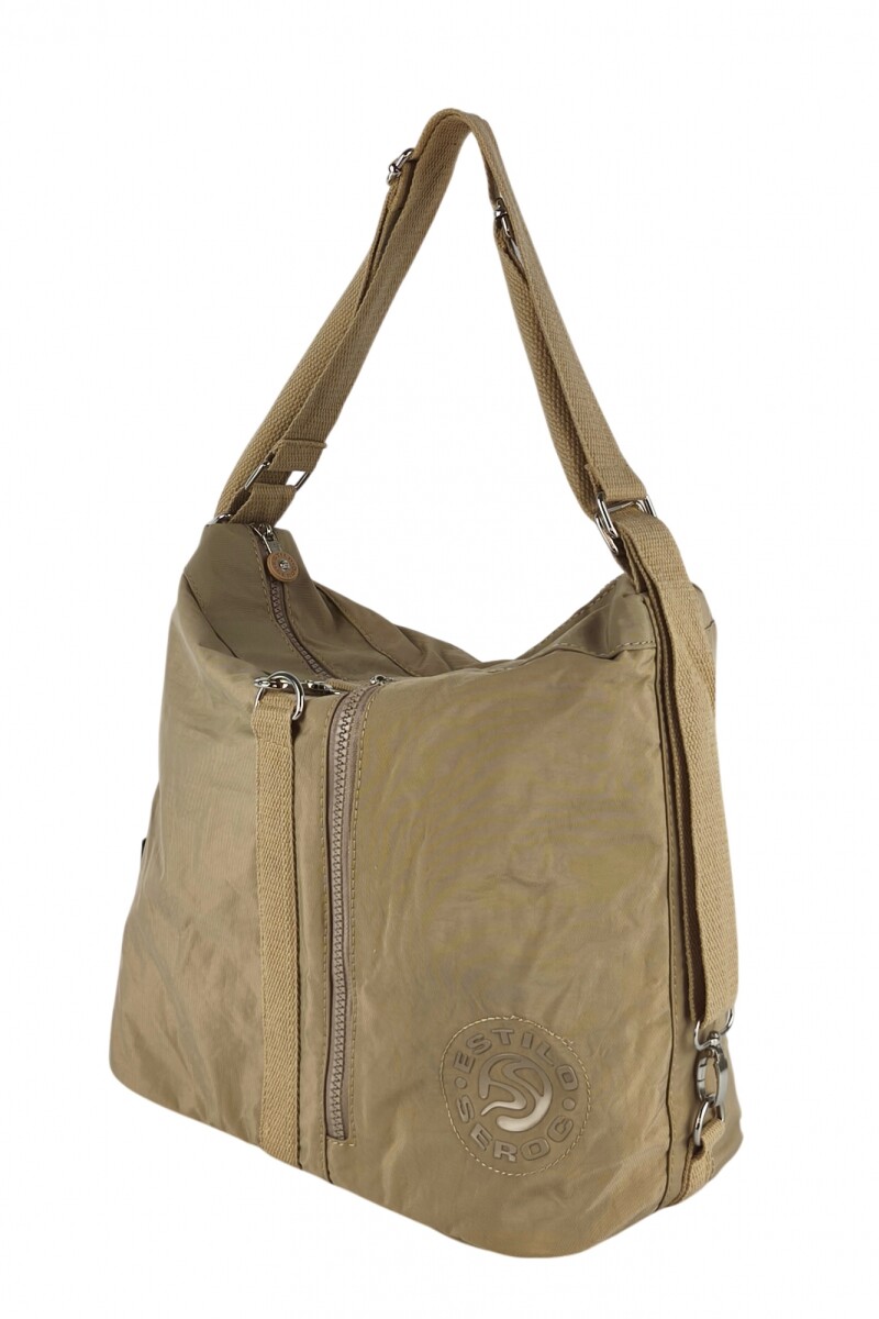 Bolso cartera mochila Beige