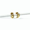 Caravanas Elegantes de oro - Oro bajo - Zirconia - CA8134 conpiedra
