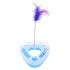 Juguete Para Gato Interactivo Pluma Con Movimiento Y Pelota Color Variante Azul