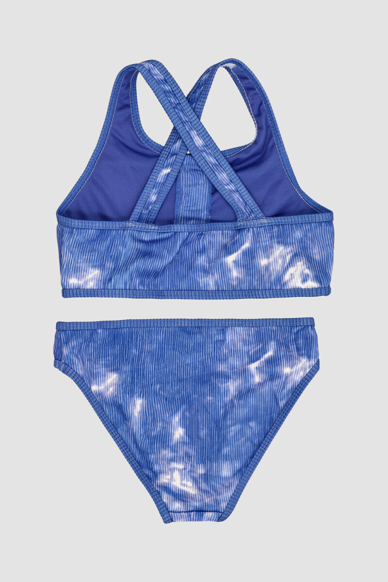 Bikini sporty 10-18a Batik azul