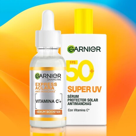Pack Garnier Express Aclara Sérum 30ml + Protector Solar 50fps 40ml Pack Garnier Express Aclara Sérum 30ml + Protector Solar 50fps 40ml