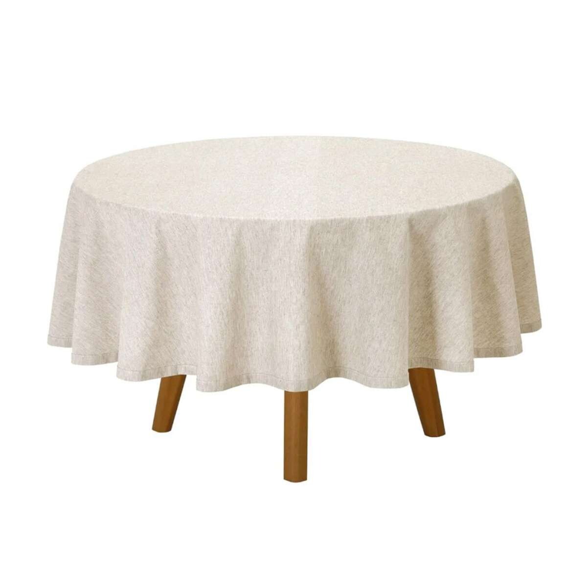 Mantel Redondo Lino Clean Dohler 200 cm - Liso 