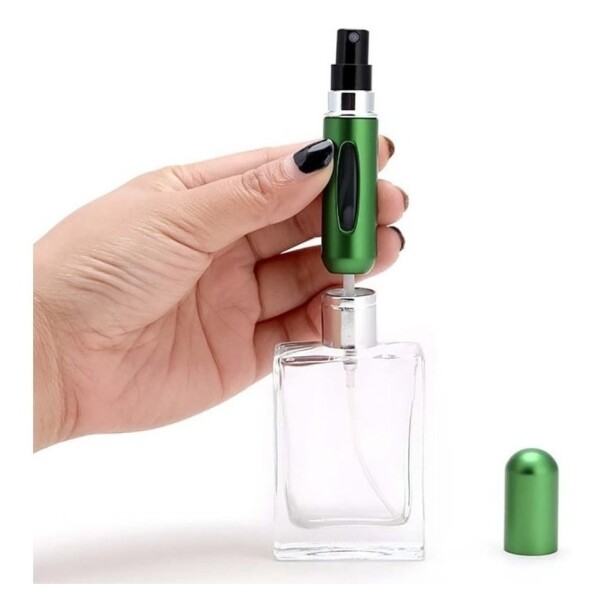 Mini Botella Atomizadora Perfume Portátil Recargable Variante Color Verde