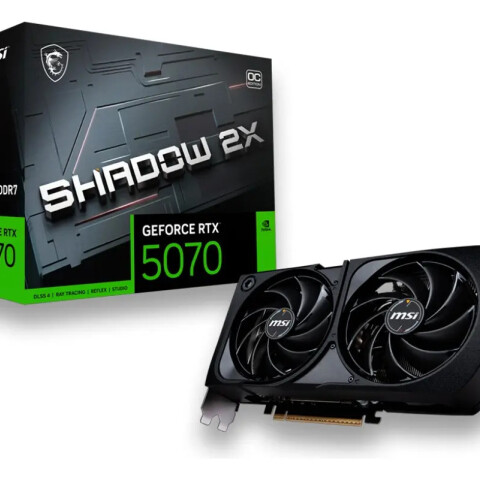 Msi Rtx 5070 12g Shadow 2x Oc TARJETA VIDEO MSI RTX50700 SHADOW 2X OC