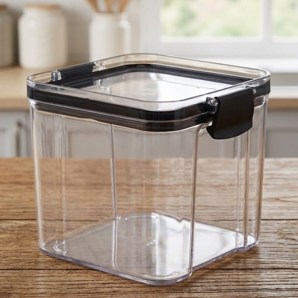 Pote hermético cuadrado 700 ml - TRANSPARENTE 