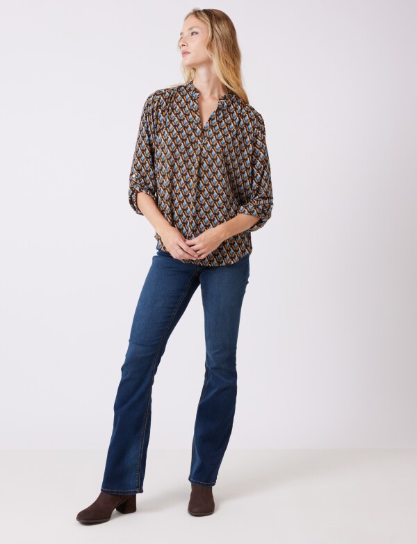 Blusa Rombos MULTI/MARRON