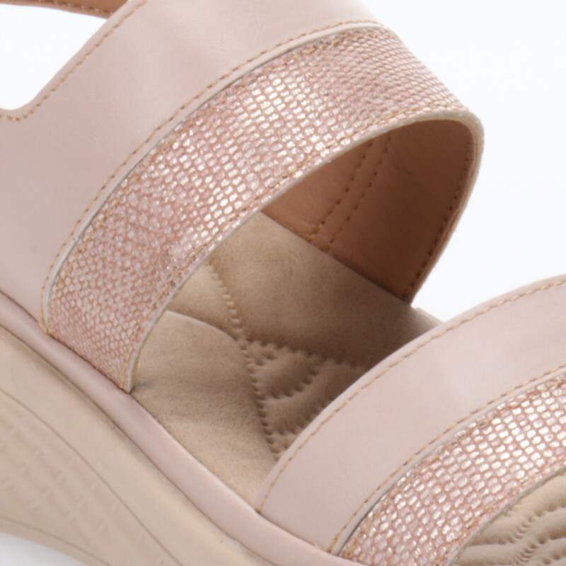 Sandalias de Mujer Lady Confort CONQUES con tira atrás Beige
