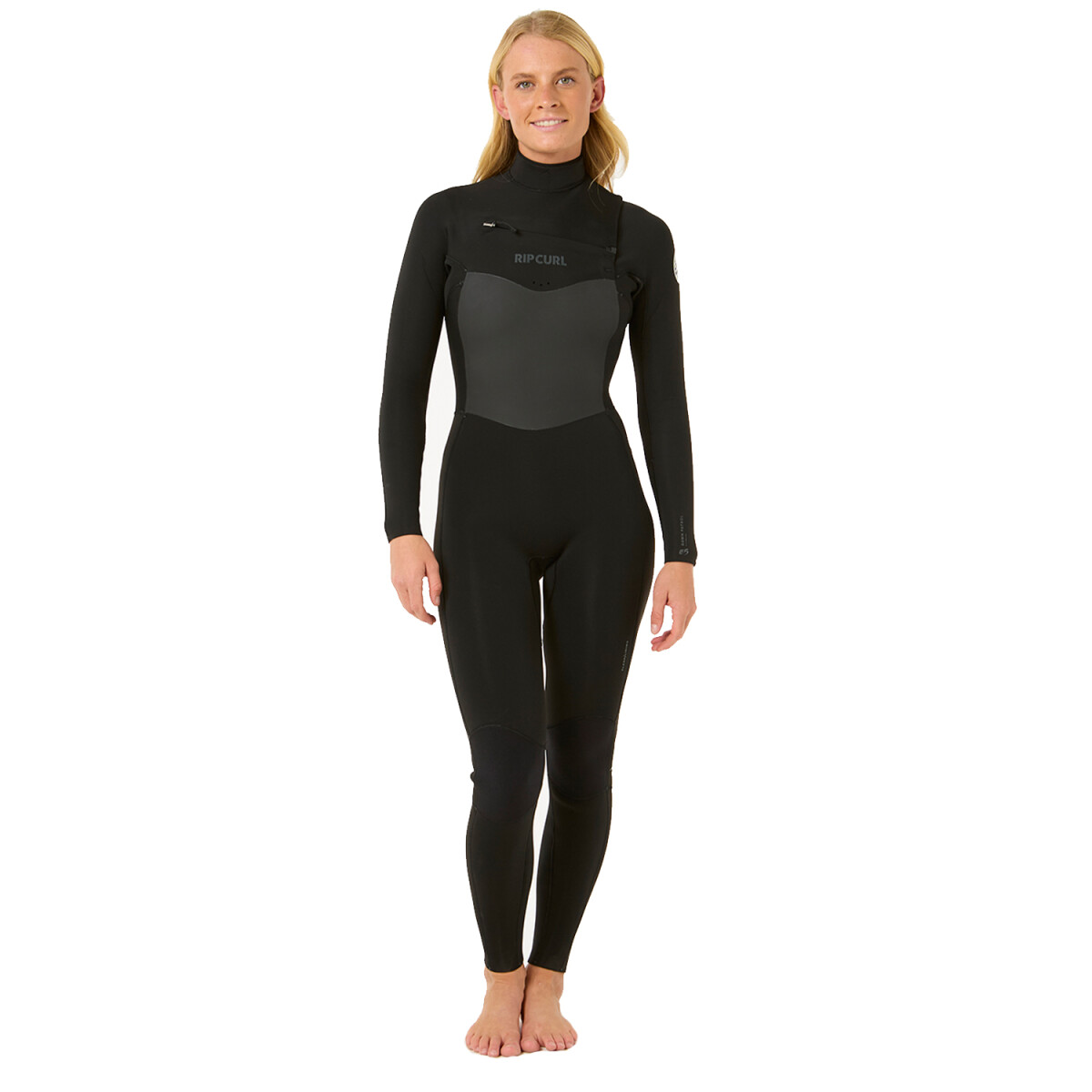 Traje Rip Curl Mujer Dawn Patrol 4/3 Chest Zip - Negro 