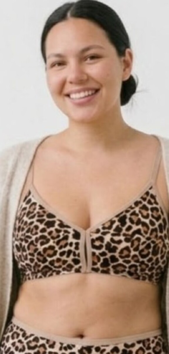 Soutien Comfort ECO – Copa soft sin aro, soporte amplio y adaptable - Animal Print 